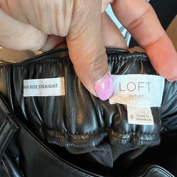 Black Faux Leather Pants - Picture 3 of 8